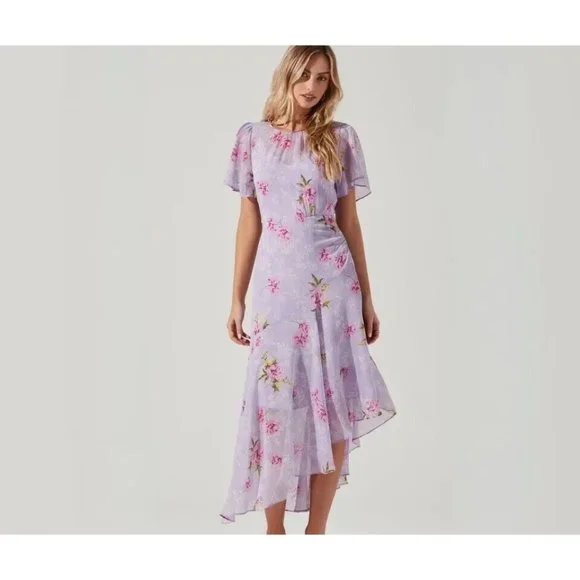 Astr | Dresses | Astr The Label Flutter Sleeve Asymmetrical Floral Maxi Dress Womens Small S | Poshmark Astr | Dresses | Astr The Label Flutter Sleeve Asymmetrical Floral Maxi Dress Womens Small S | Poshmark